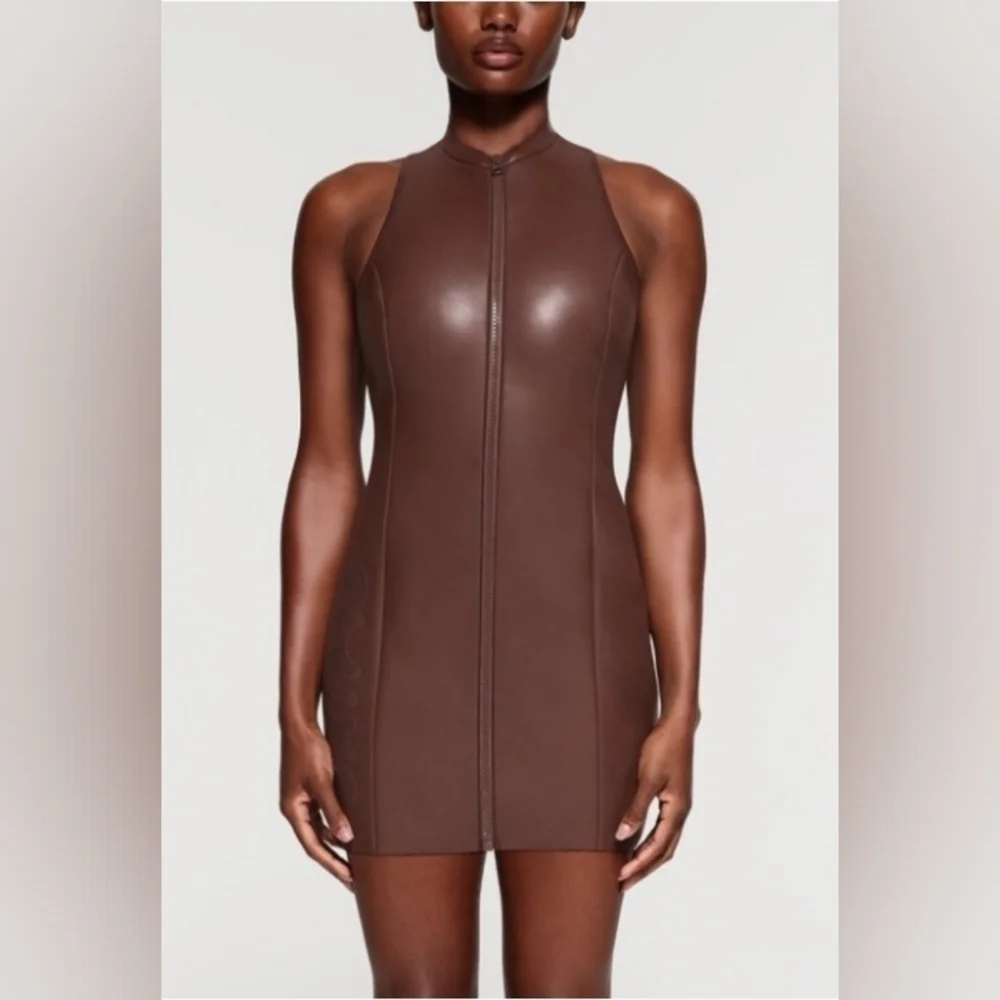 Skims scuba rubberized dress